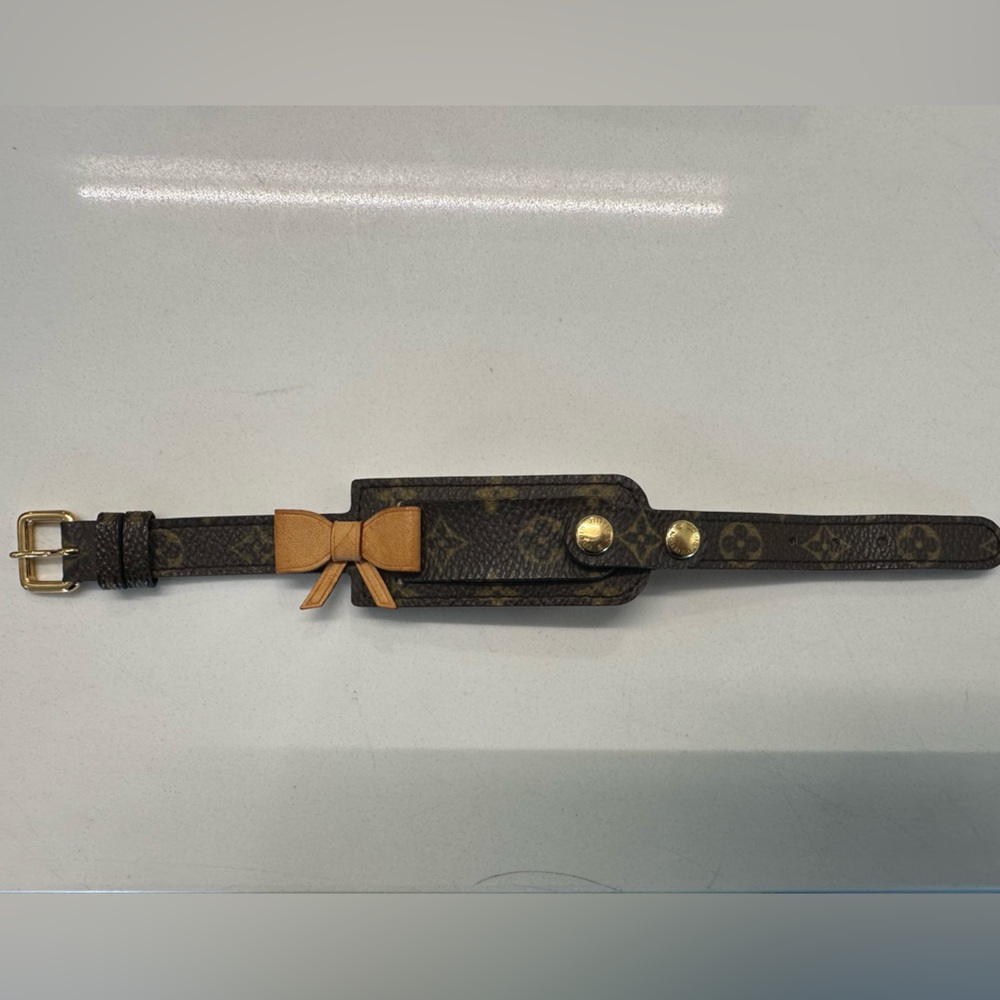 Louis Vuitton Monogram Cherry Blossom Bracelet - Brown and Gold - Picture 2 of 10
